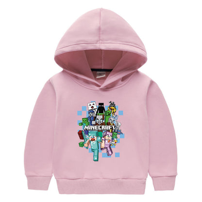 Children's Plush Long Sleeve Pullover Top | Thick Animal Print Kids Sweatshirt