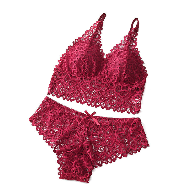 Women's Two-Piece Lace Tube Top & Knicker Set | One Size Lingerie