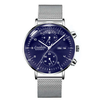 Men’s Fully Automatic Mechanical Watch – 42mm, 3ATM, Luminous