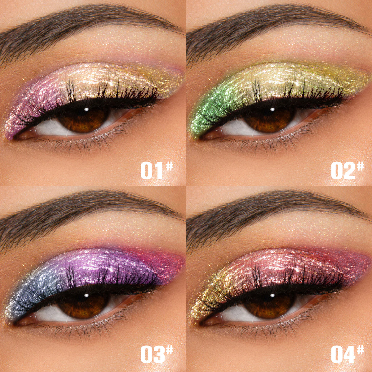 Chameleon Multichromatic Eyeshadow Bundle | 8 Shades | Waterproof