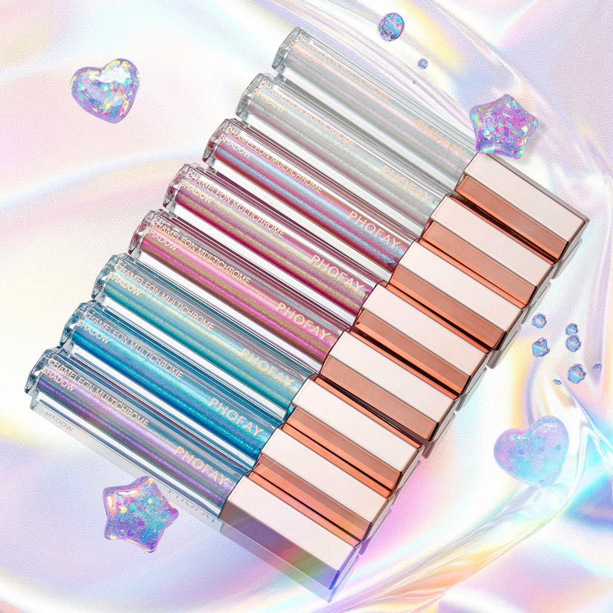 Chameleon Multichromatic Eyeshadow Bundle | 8 Shades | Waterproof