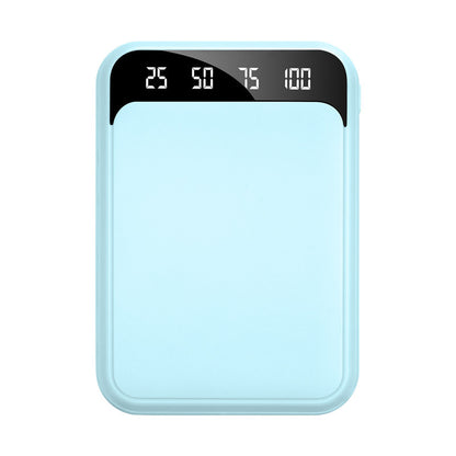 Mirror Finish Power Bank with LCD Display – 10000mAh Pink, White, Blue & Black