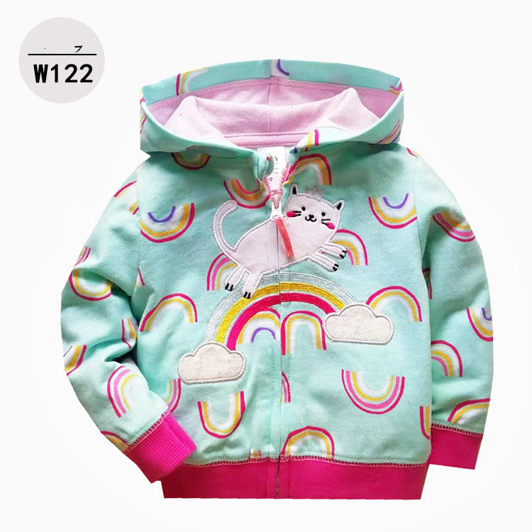 Baby & Toddler Zip-Up Printed Hoodie | Kids Casual Hoodie 9M-3Y