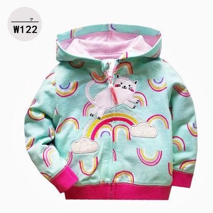 Baby & Toddler Zip-Up Printed Hoodie | Kids Casual Hoodie 9M-3Y
