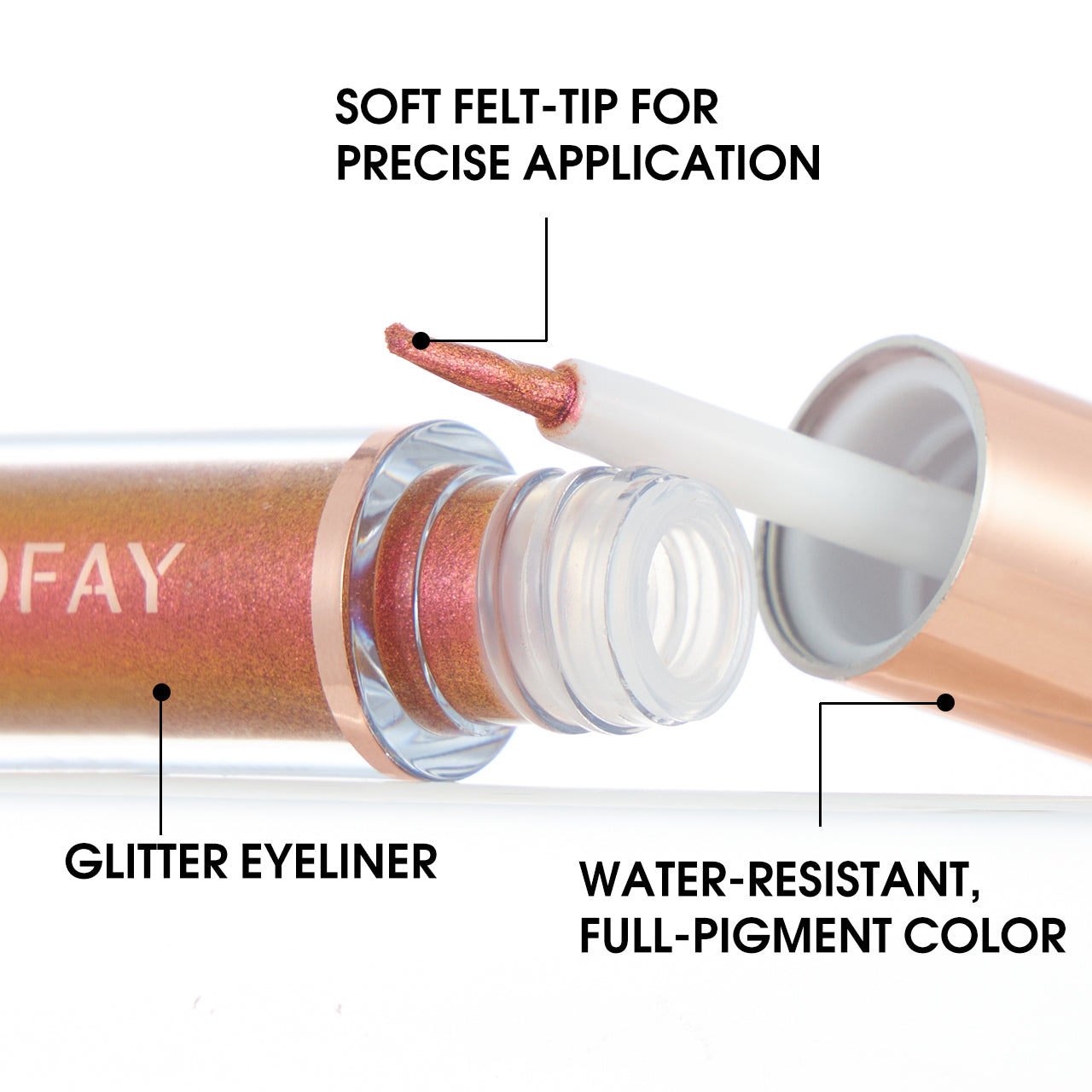 Liquid Glitter Eyeliner Set | 8 Colours | Waterproof