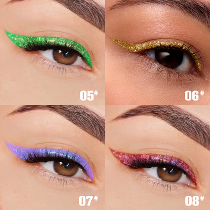Liquid Glitter Eyeliner Set | 8 Colours | Waterproof