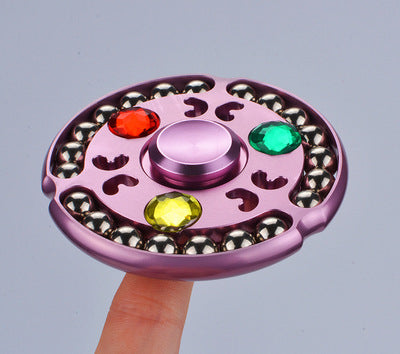 Lotus Steel Ball Fingertip Spinner | Aluminium Alloy Fidget Toy