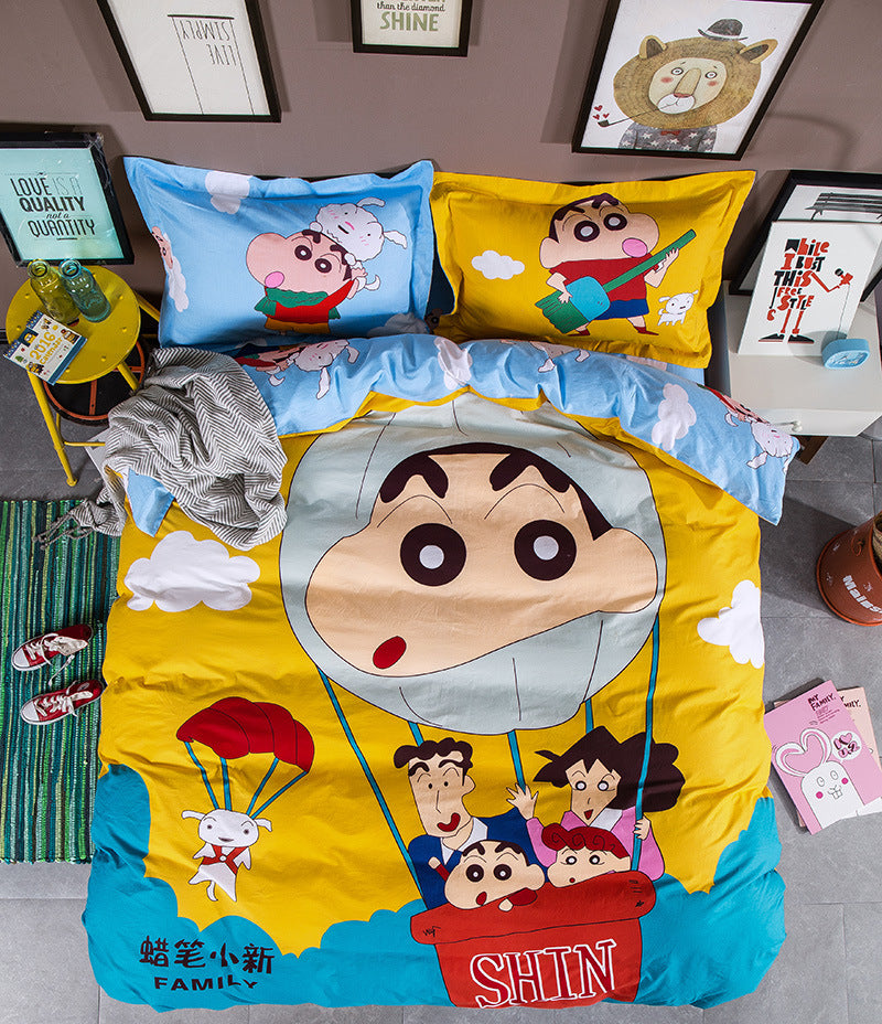 Cartoon Print Cotton Bedding Set 4 Piece | 32 Designs