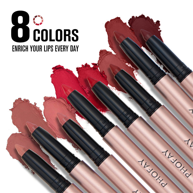 Matte Lip Liner & Lipstick Pen | 8 Shades