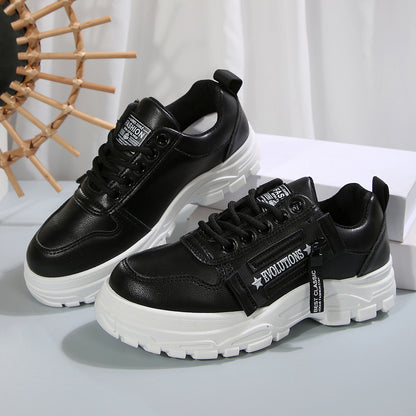 Women's Flat Casual Round Toe Shoes | PU Leather Slip-On
