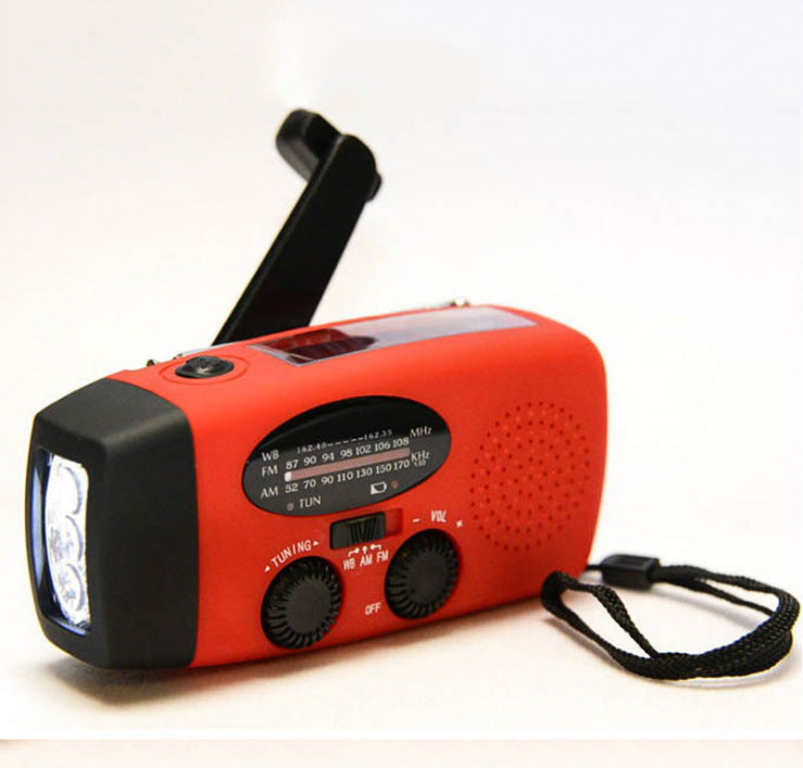 4-in-1 Emergency Solar Hand Crank Radio, Flashlight & USB Charger
