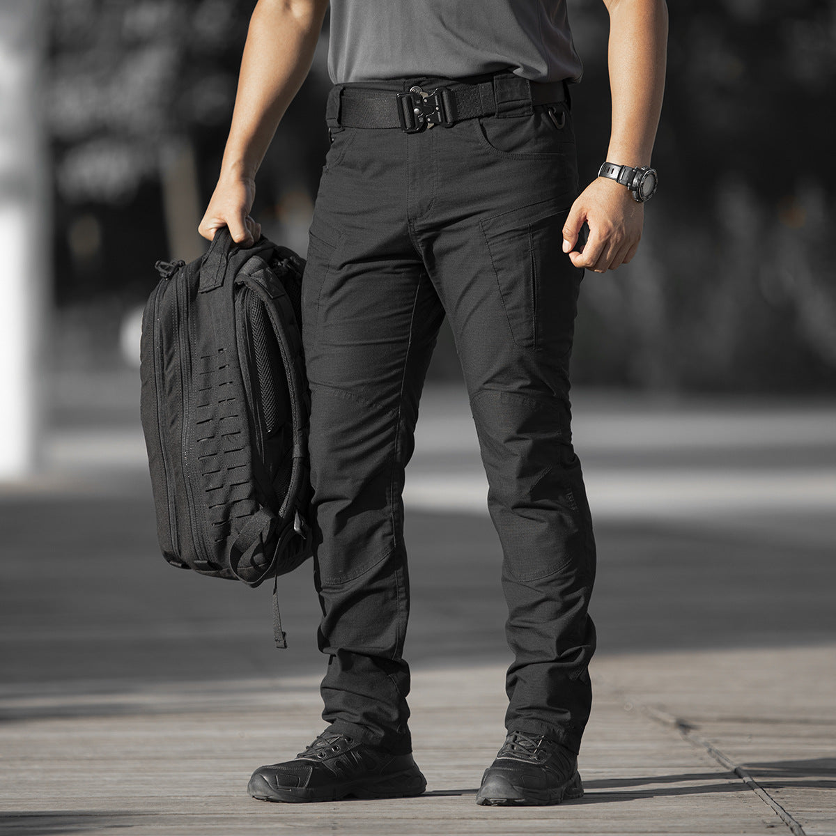 Men's Loose-Fit Multi-Pocket Cargo Trousers | Cotton Workwear