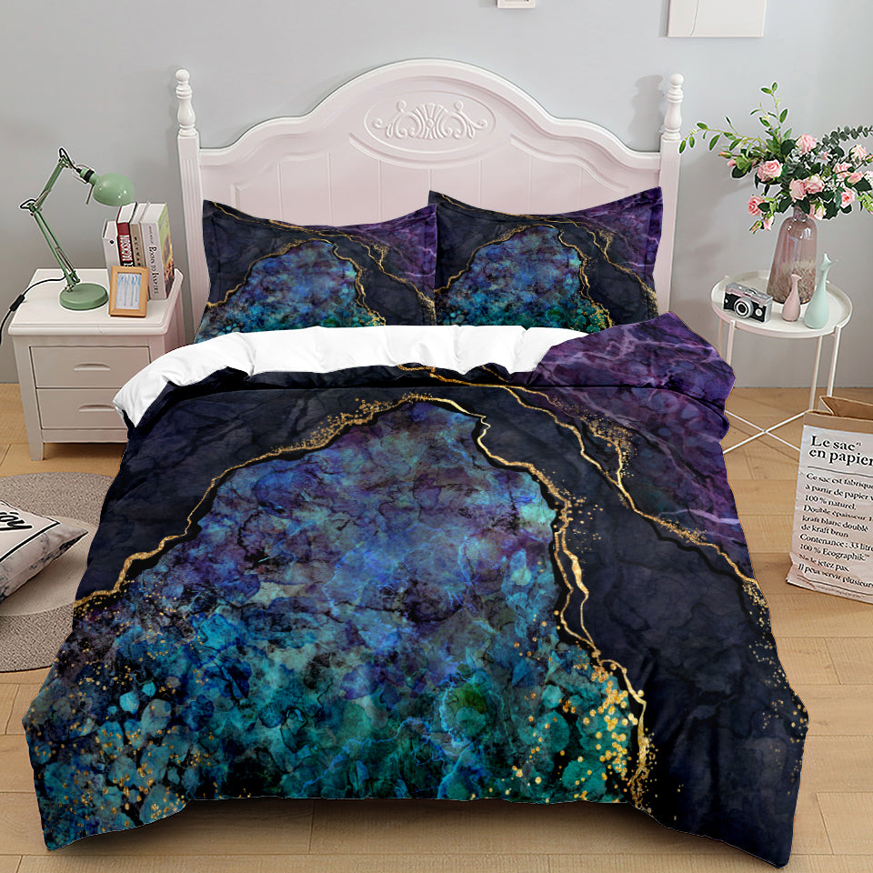 European Landscape Print Bedding Set | Multiple Sizes & Designs
