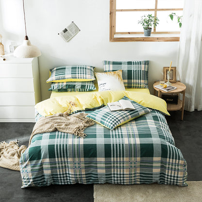 Geometric Quilted Cotton Bedding Set 4 Piece | 15 Designs