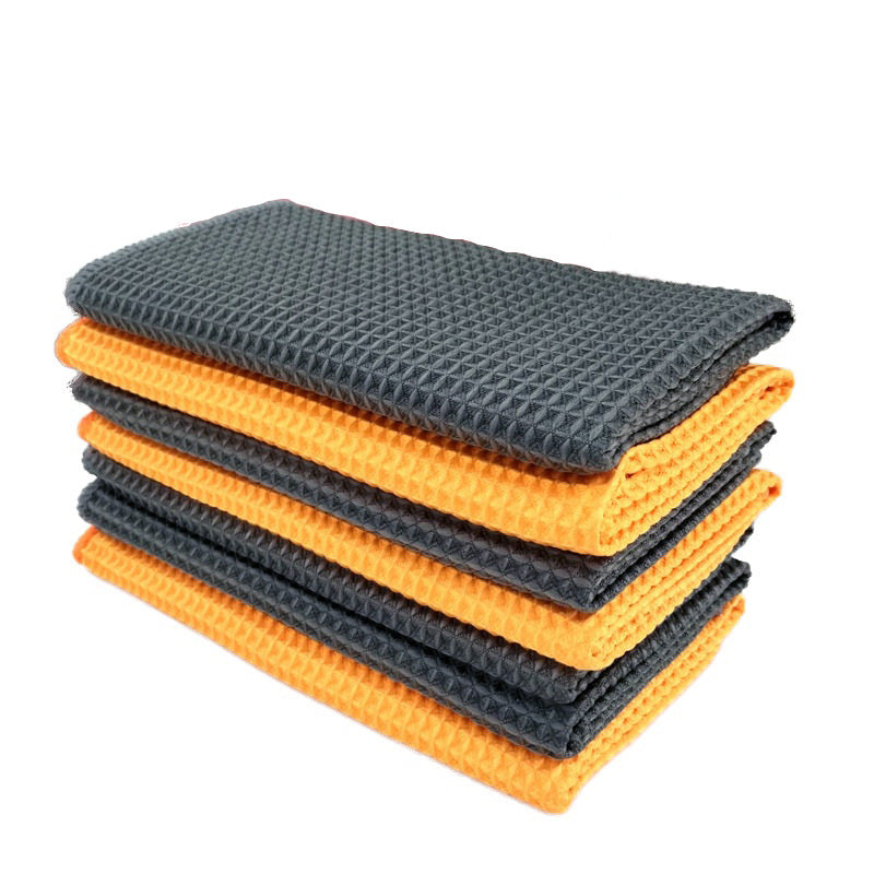 Microfibre Waffle Weave Car Wash Towel 40x40cm | Scratch-Free Detailing Cloth