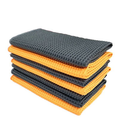 Microfibre Waffle Weave Car Wash Towel 40x40cm | Scratch-Free Detailing Cloth