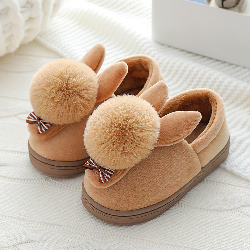 Children's Coral Fleece Plush Slippers | Unisex Warm Non-Slip House Shoes