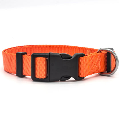 Soft Nylon Pet Collar – Adjustable with Neoprene Lining | Dogs & Cats | 7 Colours