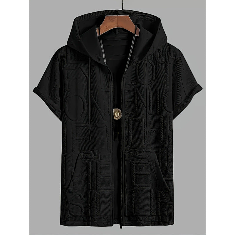 Men's Plus Size Fleece-Lined Jacquard Shirt 2XL-6XL