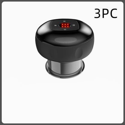 Electric Vacuum Cupping & Gua Sha Massager — Smart Breathing Therapy Device with Heat & Red Light