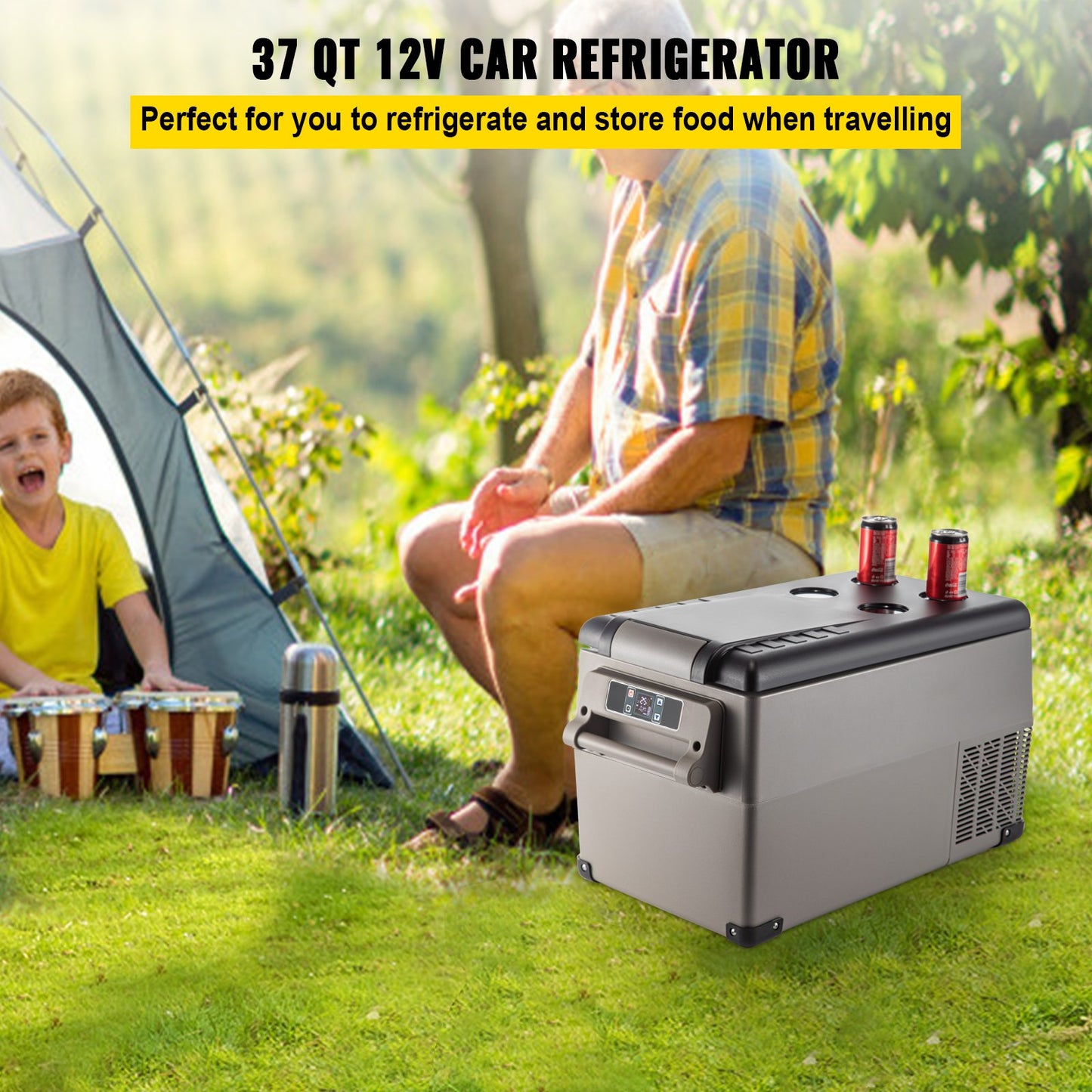 35L Portable Compressor Fridge Freezer – App Control, 12V & 240V | Camping & Car