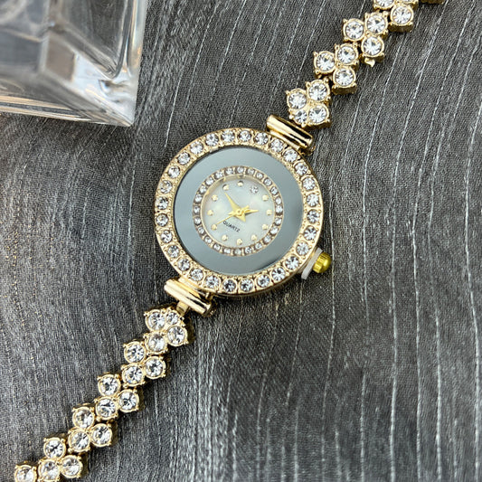 Women's Rhinestone Quartz Watch | Gold, Rose Gold & Silver