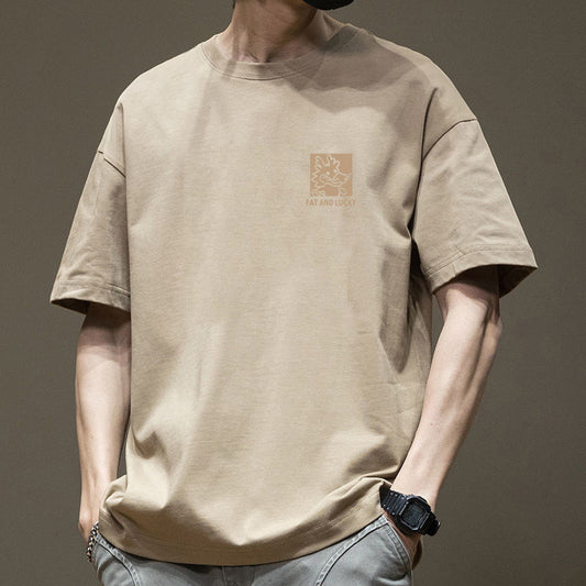 Men's Drop Shoulder Pure Cotton T-Shirt | 5 Colours S-3XL