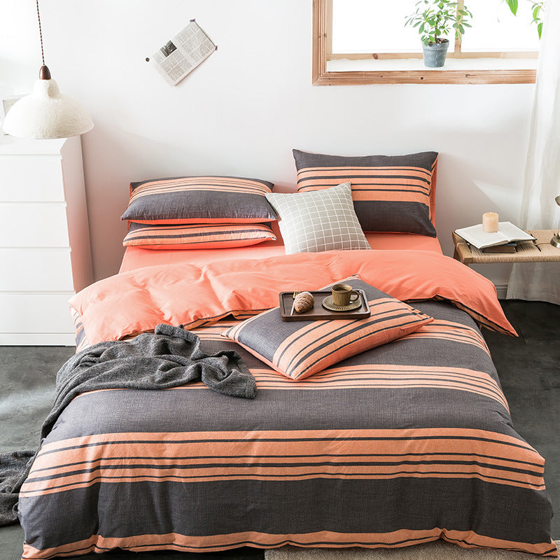 Geometric Quilted Cotton Bedding Set 4 Piece | 15 Designs