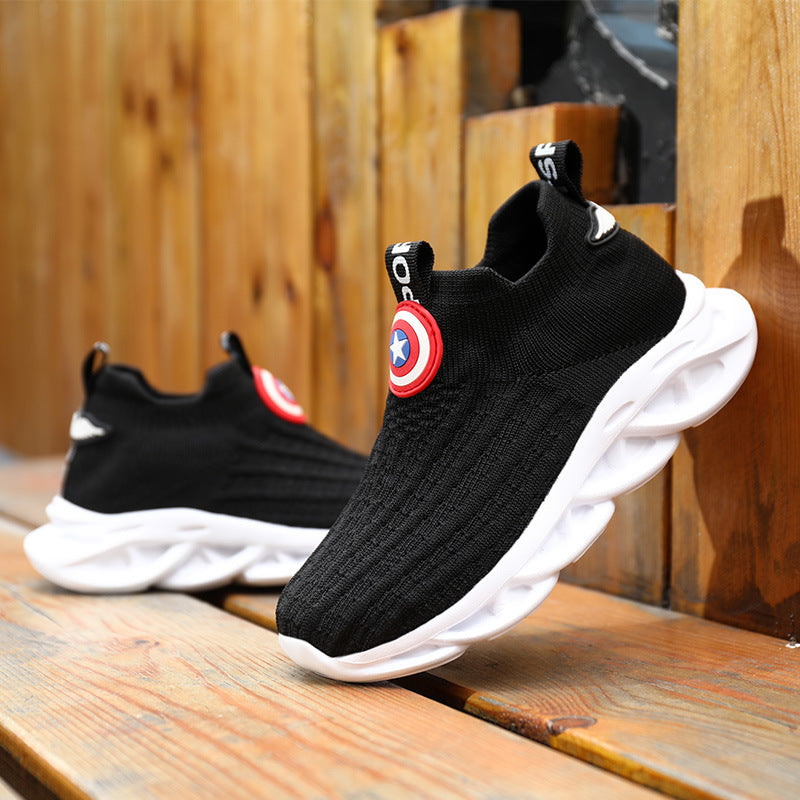 Kids' Knitted Trainers – Breathable Casual Shoes