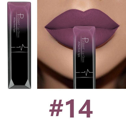 Matte Liquid Lip Gloss – Waterproof Long-Lasting 8ml, 21 Shades