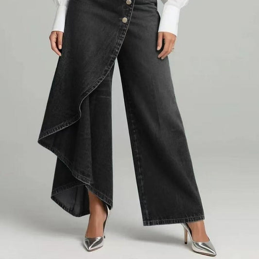 Women's Ultra-Low Rise Straight-Leg Washed Jeans - 4 Colours, S-2XL