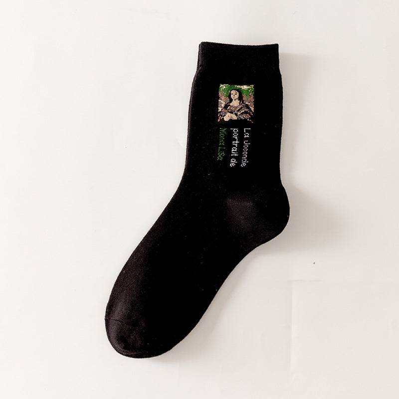 Women's Cartoon Illustration Socks – Van Gogh Art Prints
