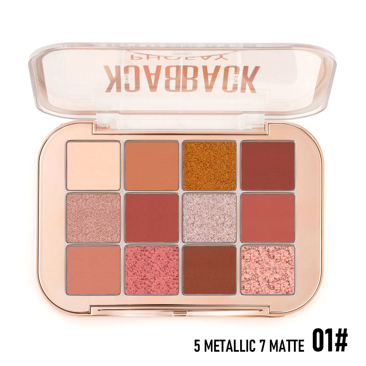 12-Shade Eyeshadow Palette Matte & Metallic