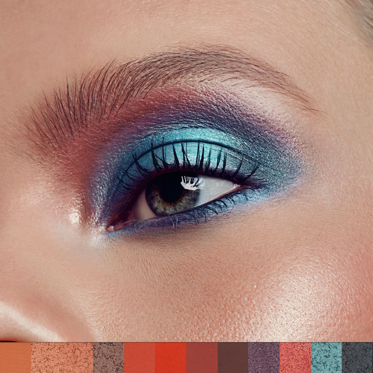 12-Shade Eyeshadow Palette Matte & Metallic