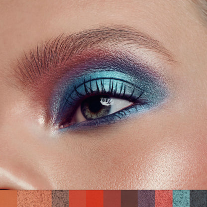 12-Shade Eyeshadow Palette Matte & Metallic