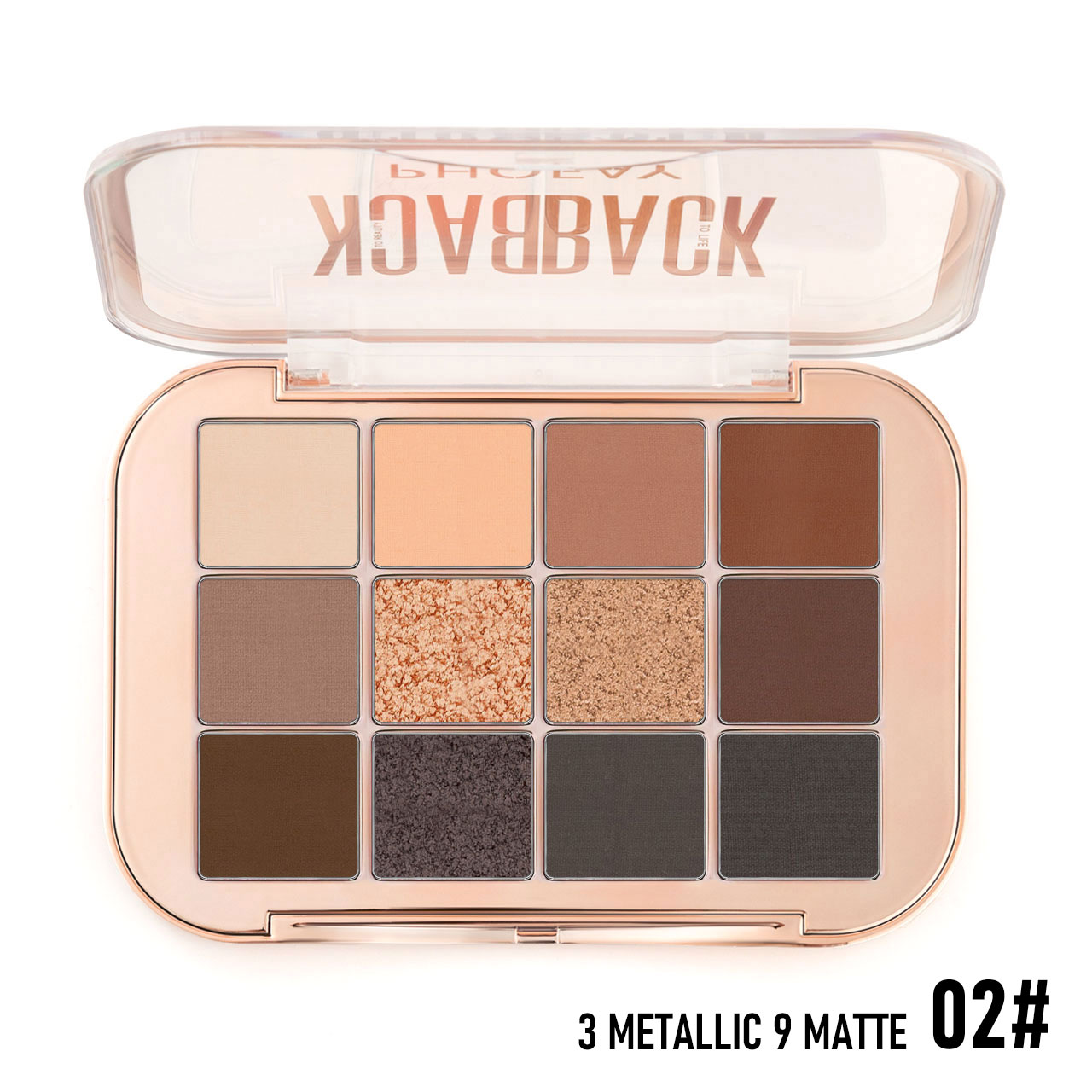 12-Shade Eyeshadow Palette Matte & Metallic