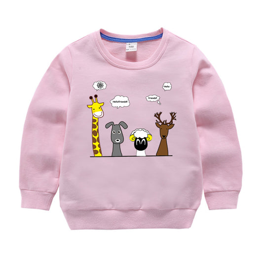 Children's Cotton Long Sleeve Sweatshirt | Boys & Girls Casual Top