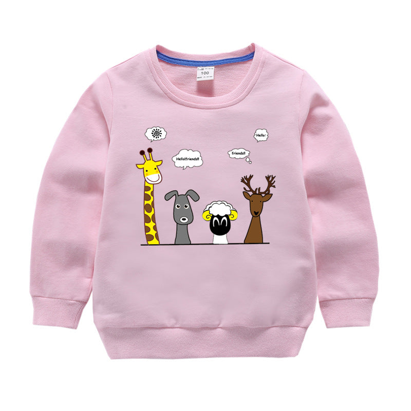 Children's Cotton Long Sleeve Sweatshirt | Boys & Girls Casual Top