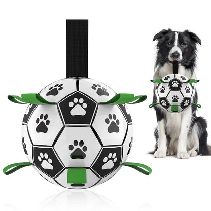 Interactive Dog Football Toy | PU Soccer Ball for Dogs