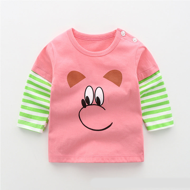 Baby & Kids Cotton Long Sleeve T-Shirt – 12 Print Styles