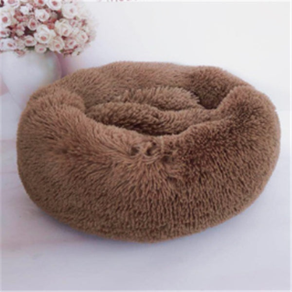 Round Plush Pet Bed | Anti-Slip | Machine Washable | 8 Sizes