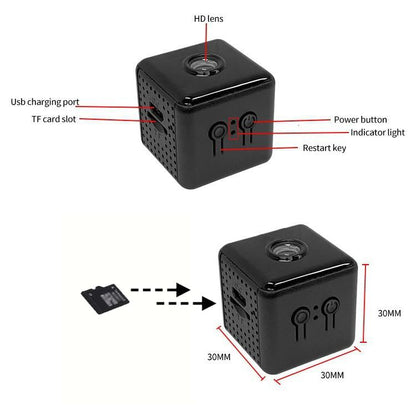 Cube Mini Smart Home Security Camera | 4K | Alexa & Google Compatible
