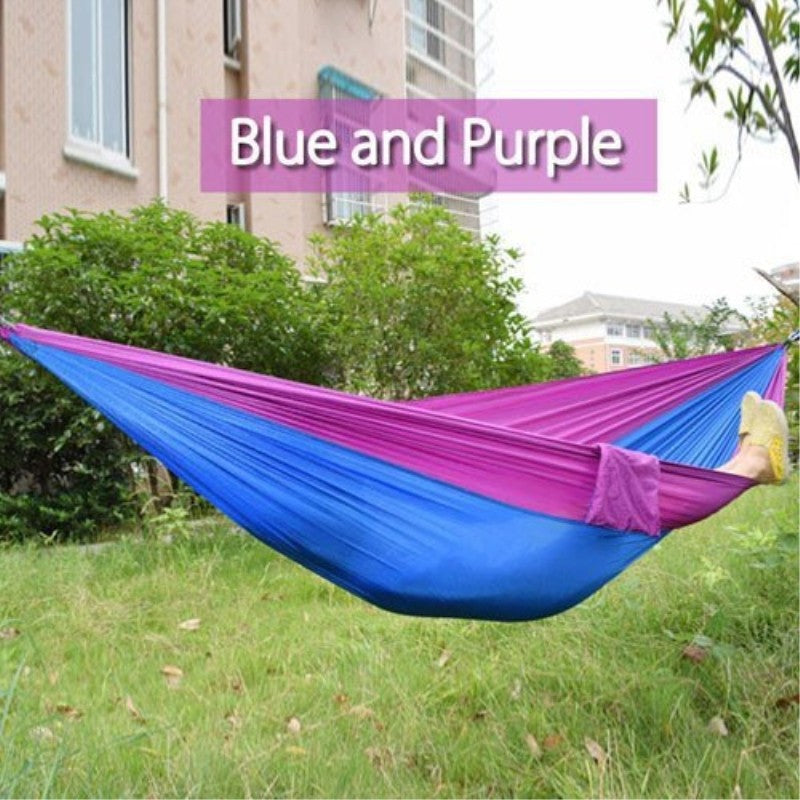 210T Parachute Nylon Camping Hammock – 270×140cm Lightweight Portable Hammock 30+ Colours