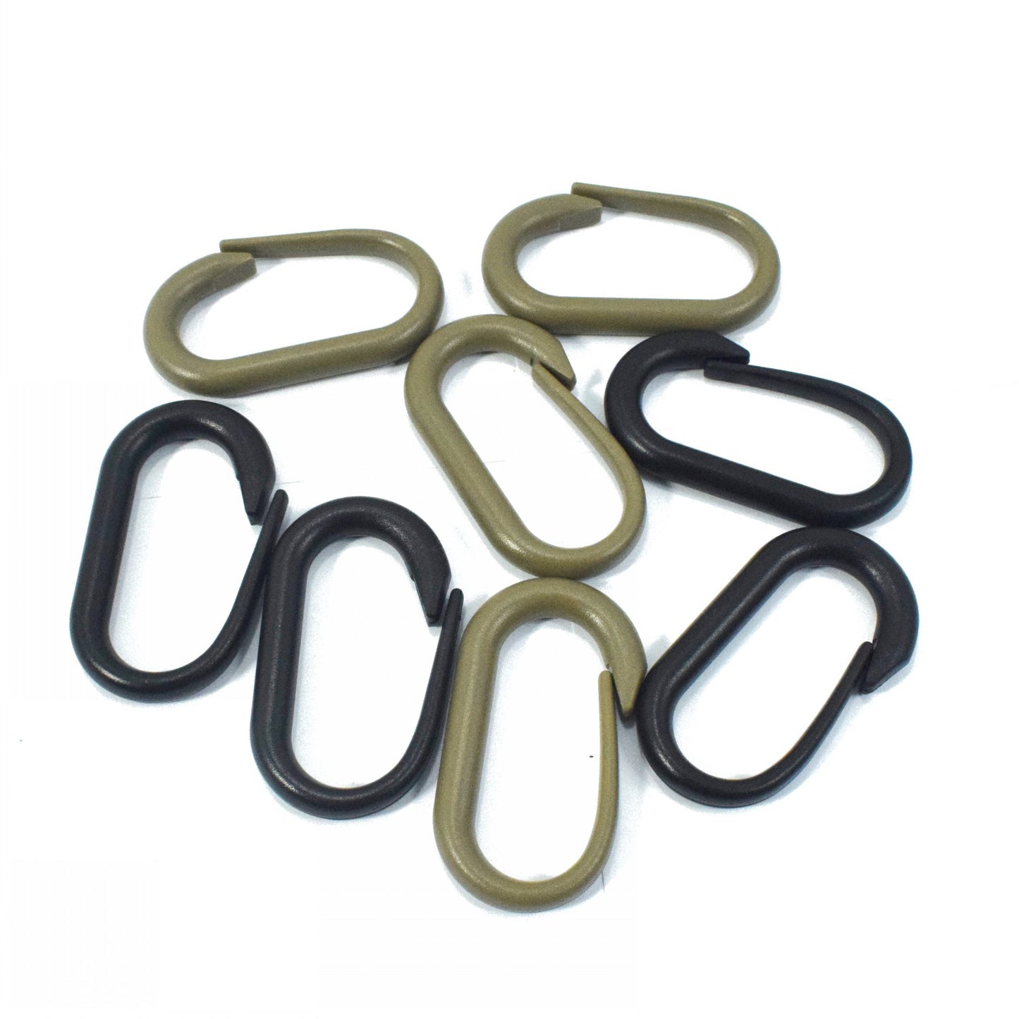 Plastic Oval Carabiner Clip – Backpack Hanging Buckle, 3 Colours