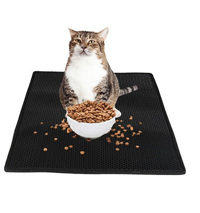 Waterproof Honeycomb Cat Litter Mat | EVA Foam Double-Layer Trapper