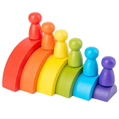 Rainbow arched building blocks