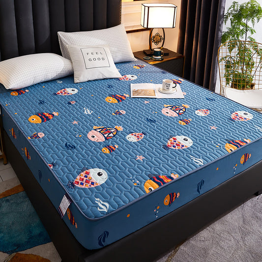 Novelty Print Quilted Mattress Cover – 12 Designs, 5 Sizes