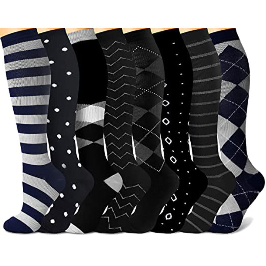 Men's Nylon Jacquard Compression Socks – Sports & Leg Support