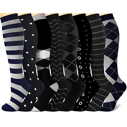 Men's Nylon Jacquard Compression Socks – Sports & Leg Support