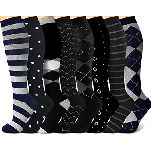 Men's Nylon Jacquard Compression Socks – Sports & Leg Support